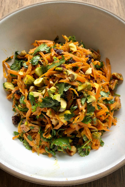 Harissa Carrot Salad with Pistachios