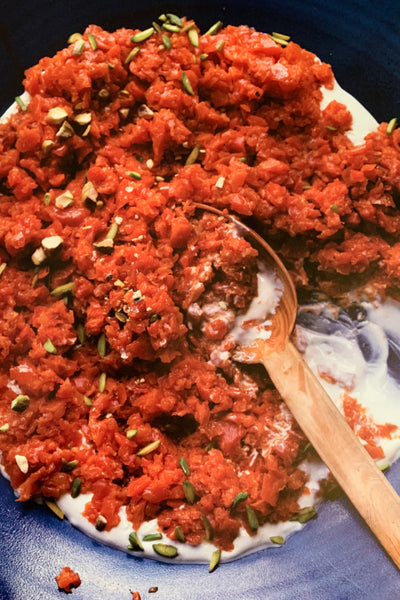 Harissa Carrot & Citrusy Yogurt Dip