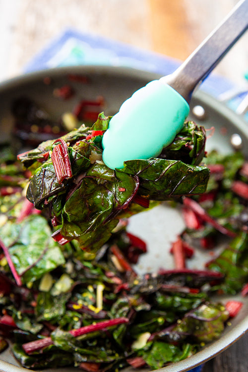 Herbed Lemon White Balsamic Swiss Chard