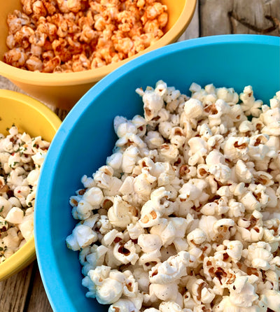 Stovetop Popcorn w/ EVOO & Spice Combos