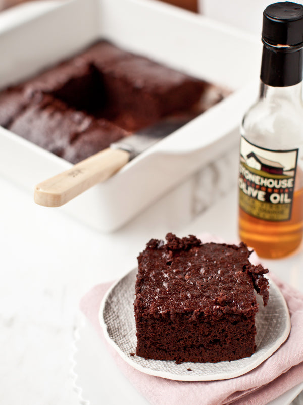 Blood Orange Olive Oil Brownies