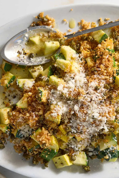 Zucchini with Crunchy Breadcrumbs