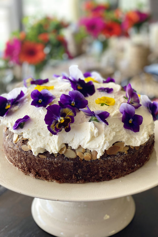 Blood Orange Chocolate Cake w/Whipped Cream Cheese Frosting