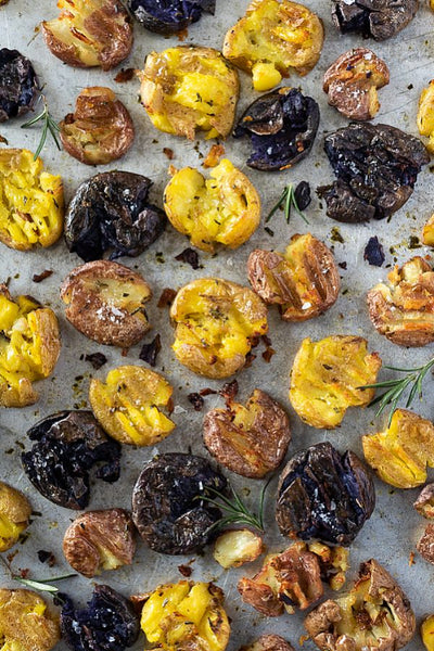 Rosemary & Truffle Crispy Smashed Potatoes