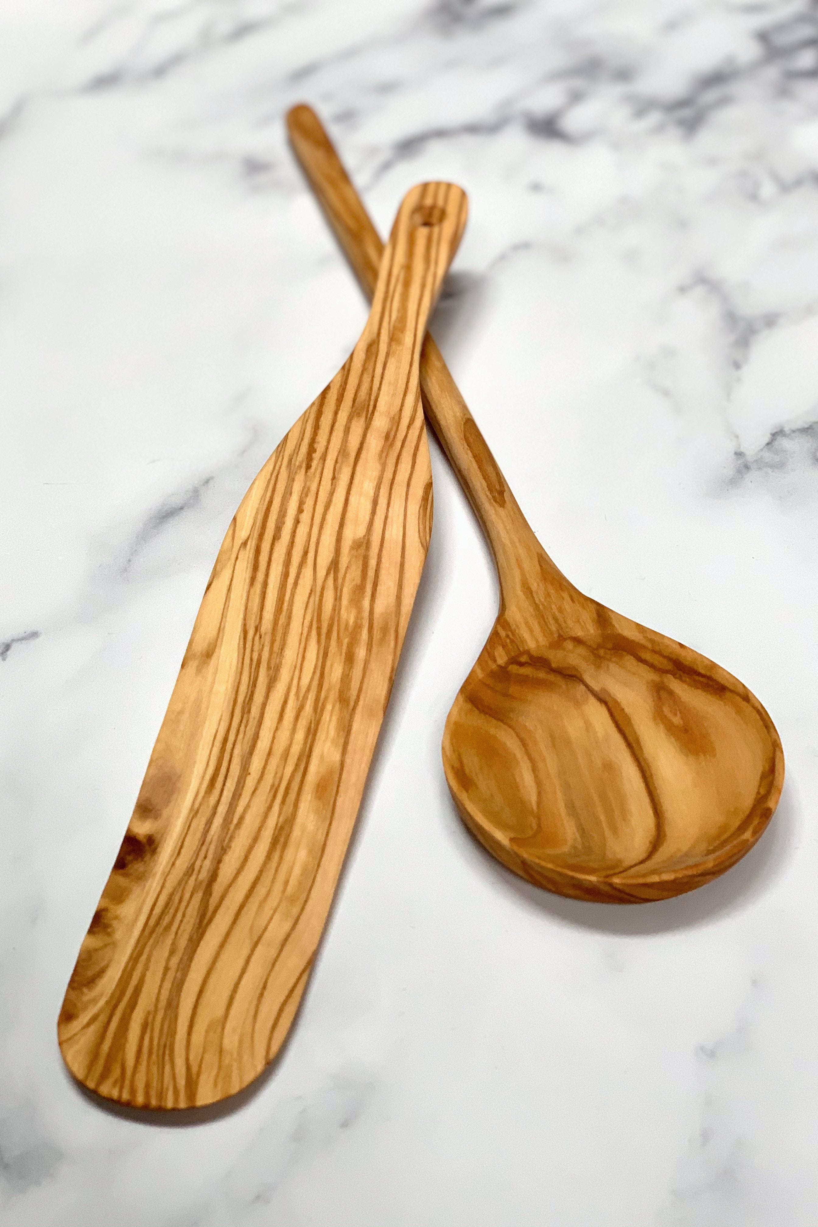 Olive Wood Utensil - Pasta Spoon – shopURSA